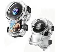 Étui de plongée magnétique invisible à libération rapide pour Insta360 X5, étui étanche 60 m / 196ft avec lentille de rechange professionnelle sous-marine, accessoires d'appareil photo