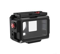 Étui de plongée pour appareil photo Action 5 avec système de libération rapide magnétique, joints EPDM et construction en métal (noir)
