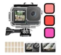 Étui de Plongée pour Osmo Action 4, Action 3, 196 Pieds 60 M, Coque de Protection étanche sous-Marine avec 3 Filtres et Feuille Antibuée