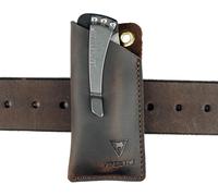 Étui De Poche Edc En Cuir Multi-Outils,Petit Étui Pour Couteau Utilitaire,Coups De Pied/Herbes Renforcé,Mini Couteau,Lampe De Poche.[Z71]