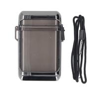Étui de Poche étanche, Facile à Transporter, Multifonctionnel, Transparent, Support de Rangement pour Petits Objets, pour Badges d'identité, Cartes de Crédit, Clés (BLACK)