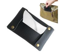 Étui de poche souple réutilisable avec étui en cuir PU, boîte à papier hygiénique pour petits objets de salle de bain, organisateur de voyage compact, espace pratique