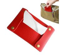 Étui de poche souple réutilisable avec étui en cuir PU, boîte à papier hygiénique pour petits objets de salle de bain, organisateur de voyage compact, espace pratique