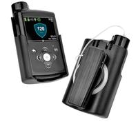 Étui de pompe à insuline avec clip rotatif à 360° pour pompes MiniMed 640G 780G 670G 770G 630G - Clip ceinture pour diabétiques (noir)