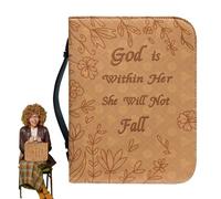 Étui de Portable en Cuir synthétique avec poignée de Transport, Housse de Protection Souple, Romans, journaux, manuels | Sac de Rangement élégant pour la Lecture, Le Voyage, Parfait pour étudier