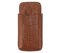 Étui de porte-cigare portable portable solide élégant 3 doigt Boîte à cigares (79)