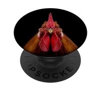 Étui de Portrait de Coq féroce pour la Photographie PopSockets PopGrip Adhésif