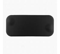 Étui de protection à rabat pour Switch Lite - Extérieur en cuir végétalien - Avec poignées ergonomiques intégrées - Gris - Noir