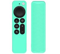 Étui de protection à télécommande pour Apple TV 4K Siri Remote 3ème génération (2022)/2ème génération (2021) - Coque en silicone pour accessoire TV (vert glacé non brillant)