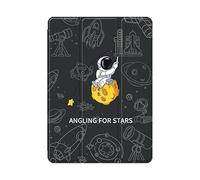 Étui de Protection Anti-Chute for Tablette imprimée Astronaute for IPad air1 2 3 4 5, étui de Protection en Silicone à clapet for IPad 2018 2019 2020 2021 2022(2021(10.2"))