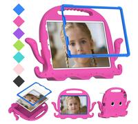 Étui de protection anti-chute Kids Safe compatible avec iPad Pro 3/4/5/6 11 pouces (2018, 2020, 2021, 2022), rouge rose