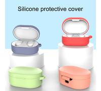 Étui de protection Anti-chute pour écouteurs sans fil Bluetooth, housse de rangement avec mousqueton pour Redmi AirDots 3-Rouge