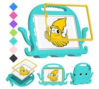 Étui de protection anti-chute pour enfants, compatible avec iPad Pro 3/4/5/6 11 pouces (2018, 2020, 2021, 2022), cyan