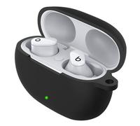 Étui de protection antichoc avec mousqueton pour Beats Studio Buds Le noir
