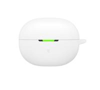 Étui de Protection Antichoc en Silicone Souple écouteurs pour SHOKZ OpenDots Air, avec Porte-clés, Blanc