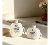 Étui de protection antichoc pour écouteurs Bluetooth en forme de bouteille de vodka avec éléments de bière, imprimé raisin/écriture cursive anglaise. Étui compatible avec les écouteurs sans fil Apple,