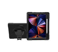 Étui de protection avec béquille - CTA - Coque de protection avec béquille intégrée, gaine en silicone robuste et dragonne réglable pour tablettes iPad Pro 12,9"