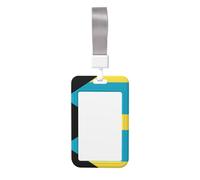 Étui de protection avec drapeau des Bahamas (vertical), imprimé des deux côtés, largement utilisé par les médecins, les travailleurs et les journalistes.