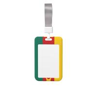 Étui de protection avec drapeau du Cameroun (vertical), imprimé des deux côtés, largement utilisé par les médecins, les travailleurs et les journalistes.