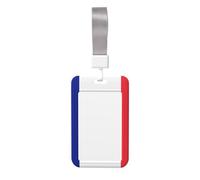 Étui de protection avec drapeau français (vertical), imprimé des deux côtés, largement utilisé par les médecins, les travailleurs et les journalistes.