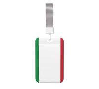 Étui de protection avec drapeau italien (vertical), imprimé des deux côtés, largement utilisé par les médecins, les travailleurs et les journalistes.