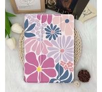 Étui de protection avec motif floral minimaliste compatible avec iPad 7/8/9/10.2", iPad 10e génération, Kindle Paperwhite 12e génération 2024, Kindle (11e génération) version 2022, Kobo Clara Colour,