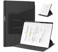 Étui de protection avec porte-stylo intégré pour tablette ReMarkable Paper Pro 2024 11,8", support rotatif à 360°, fin, léger (noir)