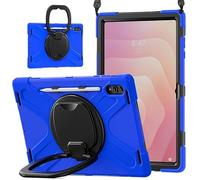 Étui de Protection avec Support Rotatif à 360 degrés, adapté à Samsung Galaxy Tab S11 Ultra 14.6 "SM-X930/X936B 2025, avec Couvercle Porte-Stylo(Blue)
