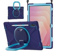 Étui de Protection avec Support Rotatif à 360 degrés, adapté à Samsung Galaxy Tab S11 Ultra 14.6 "SM-X930/X936B 2025, avec Couvercle Porte-Stylo(Dark Blue)