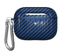 Étui de Protection - BELINE - AirPods Pro 1 2 3 4 - Imitation Carbone - Couleur Bleue - Antichoc