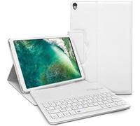 Étui de Protection Blanc avec Clavier Bluetooth Azerty Français pour Apple iPad Pro 10.5 Pouces Blanc G