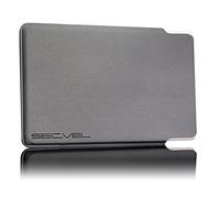 Étui de protection breveté | RFID NFC et bloqueur de champ magnétique | Protection de carte pour cartes de crédit, cartes de débit, cartes d'identité | Couverture de protection des cartes contre le vol de données | Protection des données à 100 % vérifiée par CTC/advanced (membre du groupe RW TÜV) | Gris