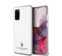 Étui de protection brillant US Polo pour Samsung Galaxy S20, blanc