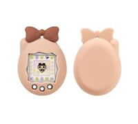 Étui de Protection Cartoon Console pour Tamagotchi Connection V3 Electronic Pets Accessoire Antichoc, Anti-Rayures et Anti-poussière, Coque Souple en Silicone (Marron Clair)