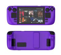 Étui de Protection coloré Convient au matériel pour Steam Deck PC Étui Protecteur intégral avec Support Toucher Doux pour la Peau Accessoires pour Consoles de Jeux (Dark Purple)