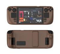 Étui de Protection coloré Convient au matériel pour Steam Deck PC Étui Protecteur intégral avec Support Toucher Doux pour la Peau Accessoires pour Consoles de Jeux (Brown)