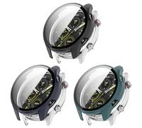 Étui de protection compatible avec Honor Watch 5 Pro, coque rigide en polycarbonate avec film blindé, accessoires de protection, boîtier résistant aux rayures (lot de 3)