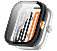 Étui de protection compatible avec Honor Watch X5, coque rigide en polycarbonate avec film blindé, accessoire de protection, boîtier résistant aux rayures (noir)