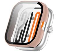 Étui de protection compatible avec Honor Watch X5, coque rigide en polycarbonate avec film blindé, accessoire de protection, boîtier résistant aux rayures (rose)