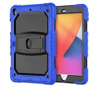 Étui de Protection Compatible avec Samsung Tab A7 Lite 8,7'' T220/T225 avec Support, Robuste, Durable, résistant aux Chocs, en Silicone Airbag Tout Inclus (Bleu mer)