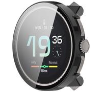 Étui de protection compatible avec Suunto Race S - Avec film de protection d'écran anti-rayures - Protection PC rigide pour Suunto Race S - Accessoire de montre intelligente (noir)