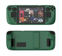Etui de Protection Complet pour Steam Deck Colorée et agréable à l'œil Etui Kickstand pour Steam Deck OLED Console de Jeux PC Antidérapant et Anti-Rayures Étui Protecteur avec Support (Vert)