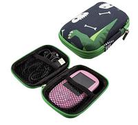 étui de Protection de caseroxx pour Le Transport des lecteurs MP3 pour Enfants tels Que MusicFun, AGPTEK, Zacro, etc. en Motif Dinosaure - Noir