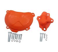 Étui de Protection de Couvercle d'embrayage de Moto Compatible avec XC SX XCW EXC Six Days TPI TC Te TX 200 300 200i 300i 2017 à 2023 Compatible avec Divers modèles(2 Piece Set)