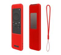 Étui de Protection de la Télécommande pour Samsung Smart TV, Housse de Protection en Silicone Antichoc et Antidérapante pour BN59-0143A Télécommandes (Rouge)