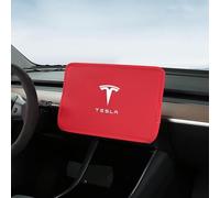 Étui de Protection D'écran de Voiture, Pare-Soleil Anti-Rayures, Anti Poussière, Accessoires D'intérieur, pour Tesla Modèle 3 Modèle Y,Red