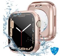 Étui de protection d'écran étanche XiHAMA 2-en-1 pour Apple Watch Series 10 46 mm : coque avant en polycarbonate, film en verre trempé et