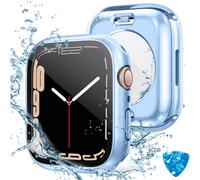 Étui de protection d'écran étanche XiHAMA 2-en-1 pour Apple Watch Series 10 46 mm, coque en polycarbonate + film en verre trempé, protection