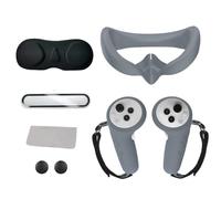Étui de Protection d'Objectif 6 en 1 pour Pico4 Ultra Anti-Fuite Masque pour Les Yeux Ensemble d'Accessoires VR pour Le Remplacement de la Coque Pico4 Ultra VR (Gray)