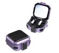 Étui de Protection écouteurs sans Fil pour Samsung Buds4/Buds4 Pro Coque Rigide Antichoc offrant Une Protection intégrale, avec Crochet (Violet)